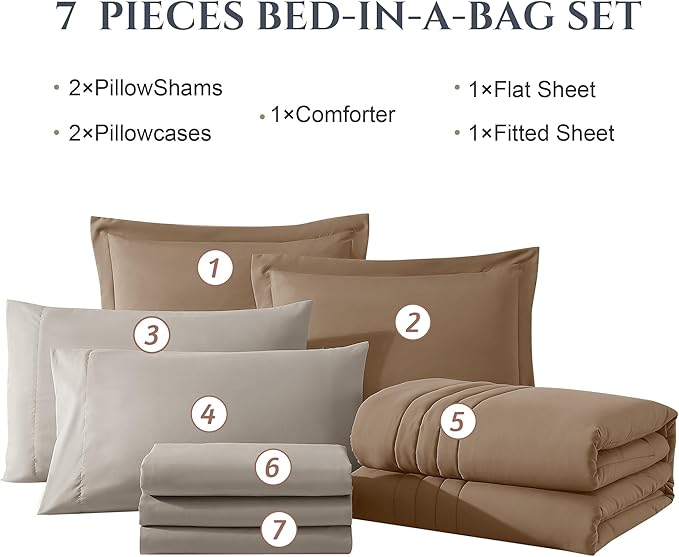 Comforter Set - California King - 7 Piece