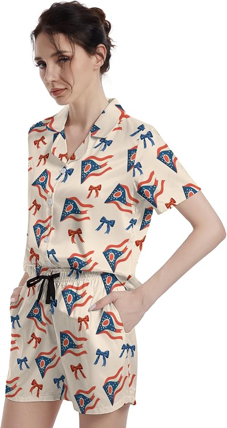 Women's Pajama Set - Short Sleeve - 2 Piece