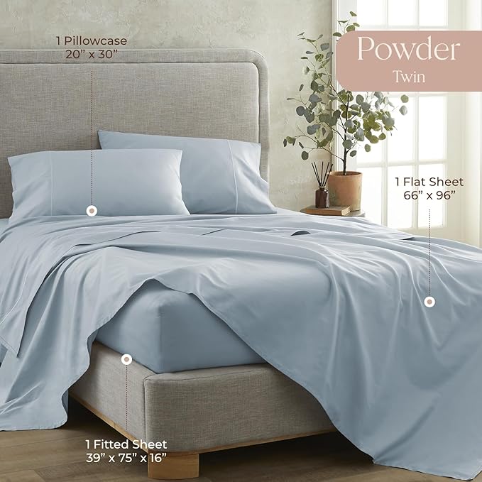 Bed Sheet Set - Twin - 3 Piece