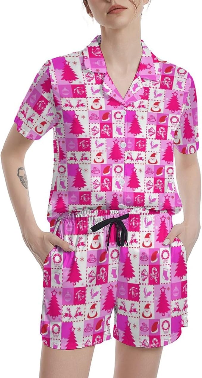 Women's Pajama Set - Short Sleeve - 2 Piece