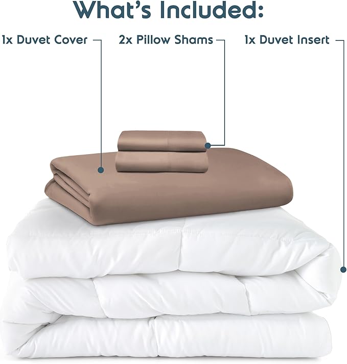 Down Alternative Duvet Cover Set - Full - 4 Piece