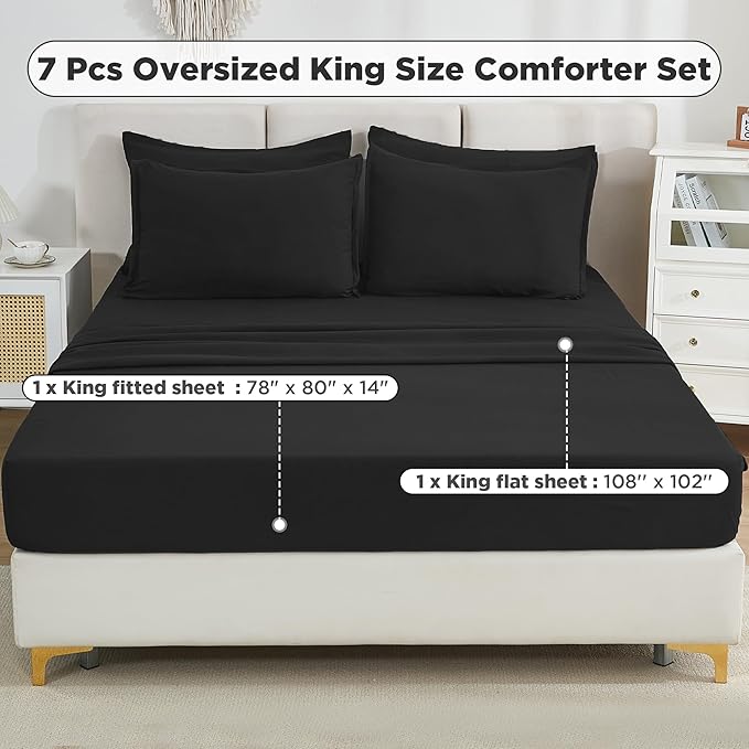 Comforter Set - King - 7 Piece