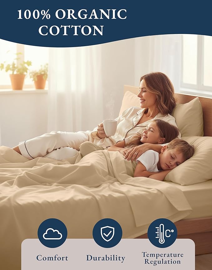 Linen Bed Sheet Set - Twin XL - 3 Piece