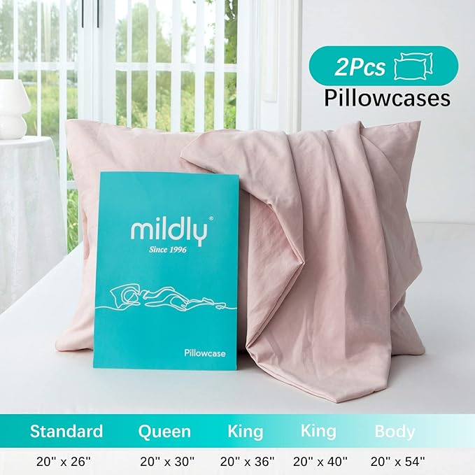 Microfiber Pillowcase Set - King - 20 x 40 in - 2 Pack - 2 Piece