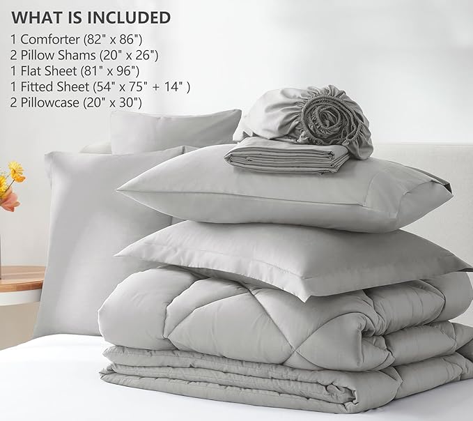 Down Alternative Comforter Set - Full - 7 Piece