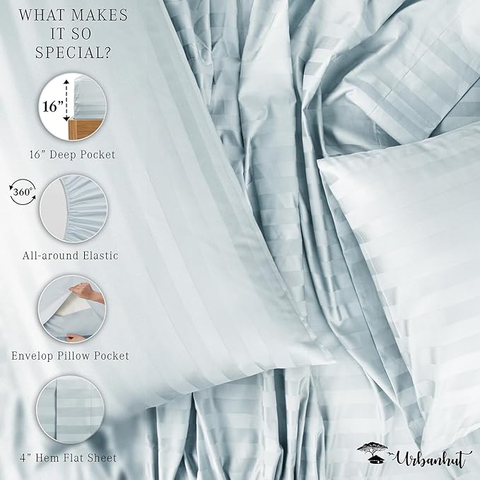 Bed Sheet Set - Twin - 16 in Deep Pocket - 4 Piece
