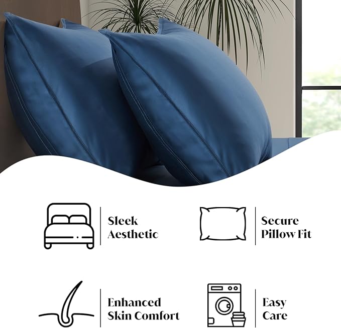 Bamboo Cooling Pillowcase Set - King - 2 Piece