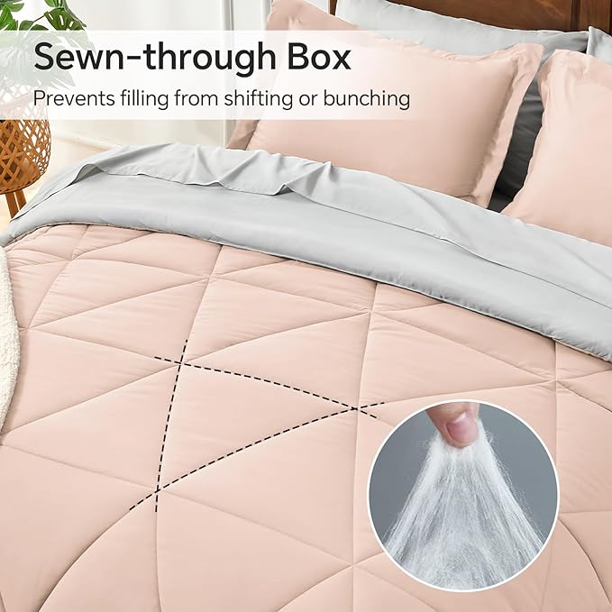Microfiber Comforter Set - Queen - 7 Piece