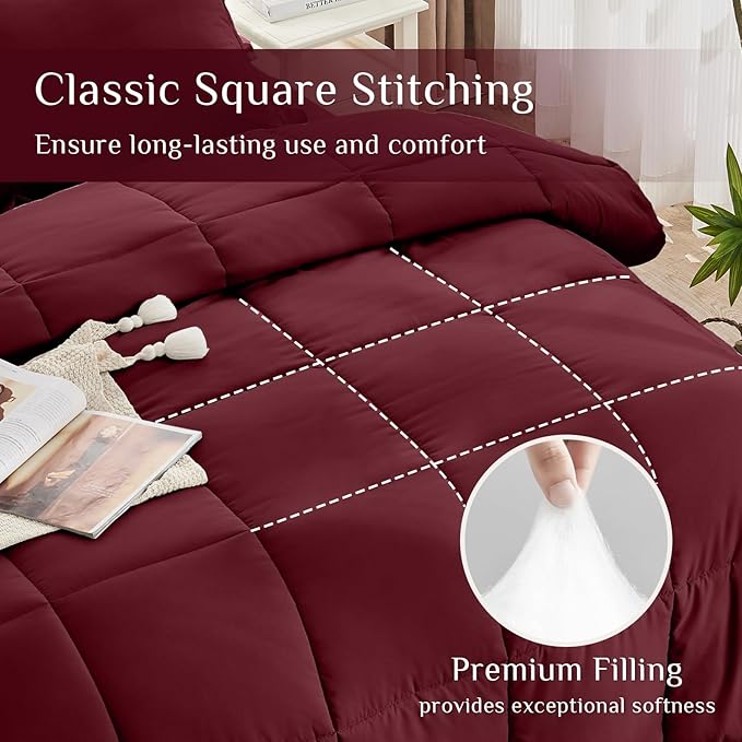 Down Alternative Comforter Set - Full - 7 Piece