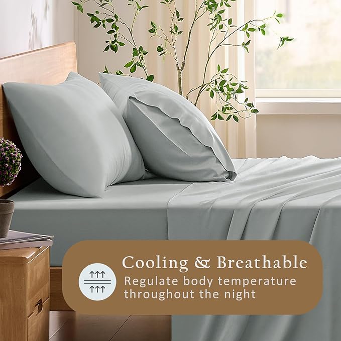 Bamboo Cooling Pillowcase Set - Standard - 2 Piece