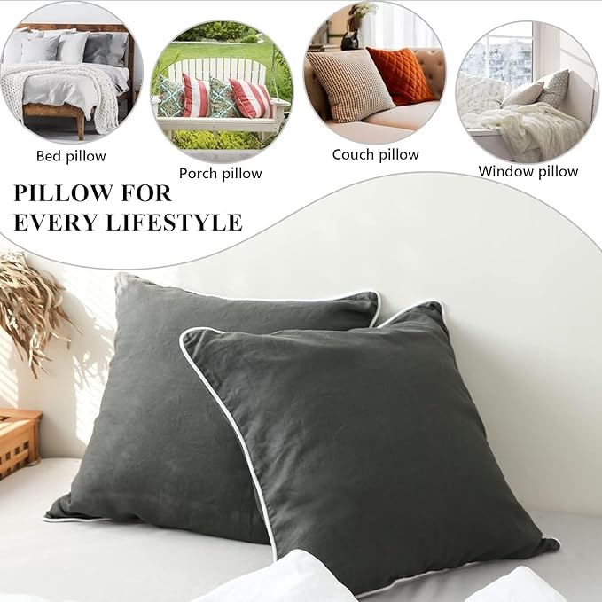 Linen Pillowcase Set - 2 Piece
