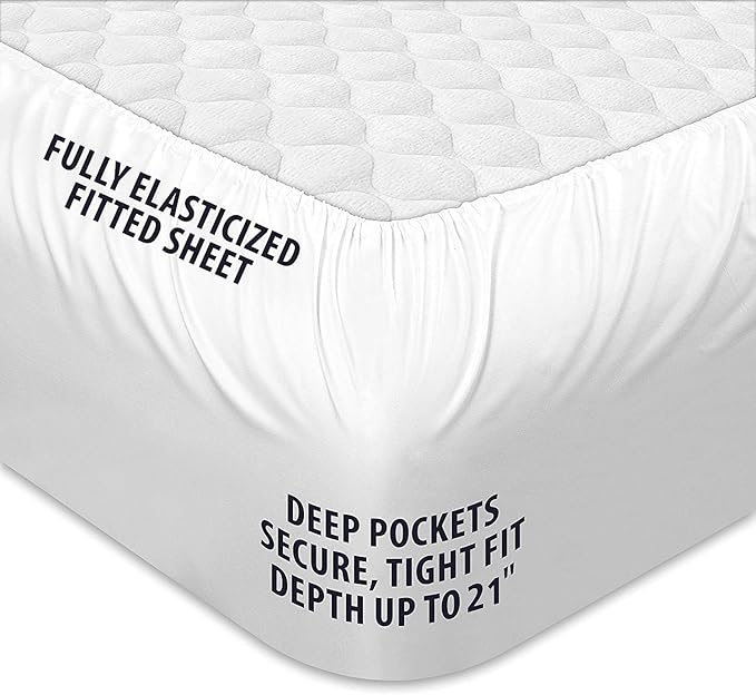 Cooling Mattress Topper - California King - 21 in Deep Pocket