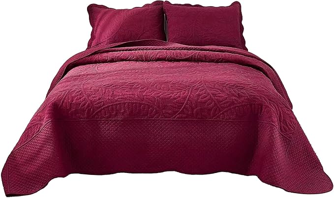 100% Cotton Quilt Set - Queen - 3 Piece