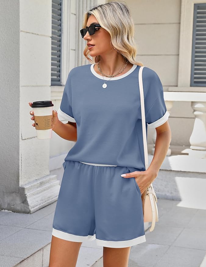 Shorts Pajama Set - Short Sleeve - 2 Piece