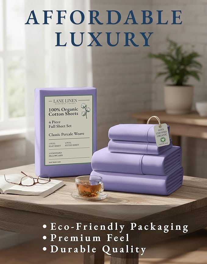 Linen Cooling Bed Sheet Set - Full - 4 Piece