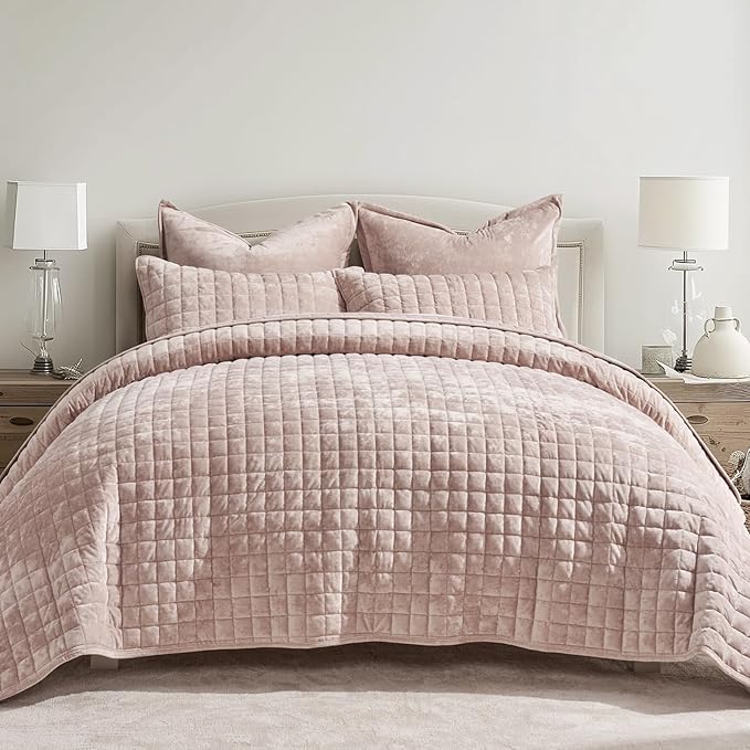 Velvet Quilt Set - Queen