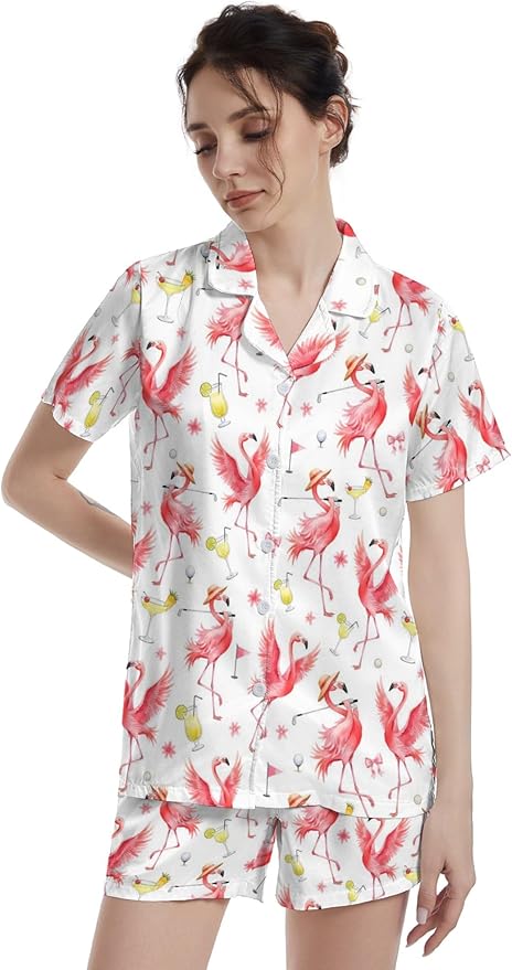 Women's Pajama Set - Short Sleeve - 2 Piece