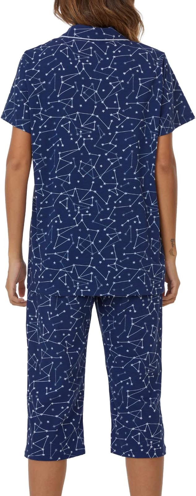 Capri Pajama Set - Short Sleeve - 2 Piece