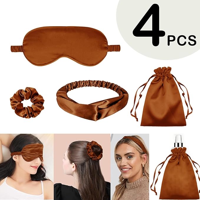 Satin Sleep Mask - 4 Piece
