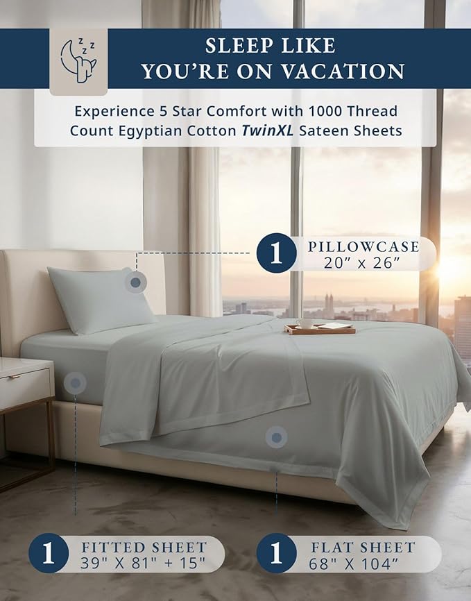 Linen Cooling Bed Sheet Set - Twin XL