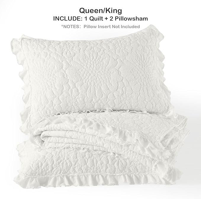 Microfiber Quilt Set - King - 3 Piece