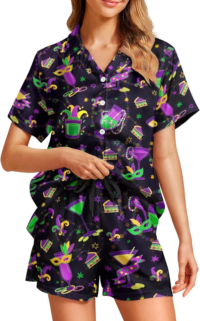 Women's Pajama Set - Short Sleeve - 2 Piece