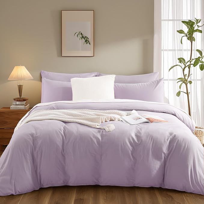Linen Duvet Cover Set - King - 3 Piece