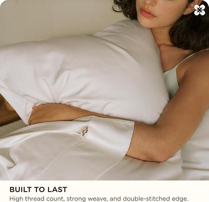 Bamboo Cooling Bed Sheet Set - Queen - 18 in Deep Pocket - 4 Piece