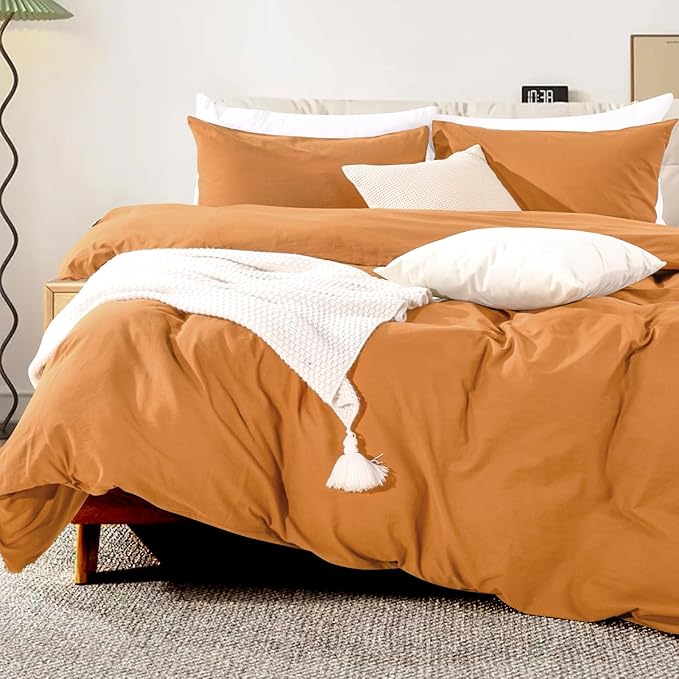 Linen Duvet Cover Set - Queen - 3 Piece