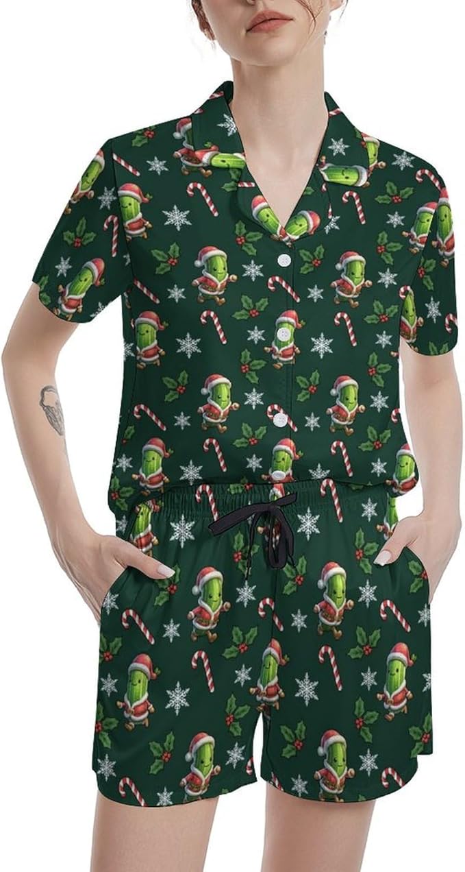 Women's Pajama Set - Short Sleeve - 2 Piece