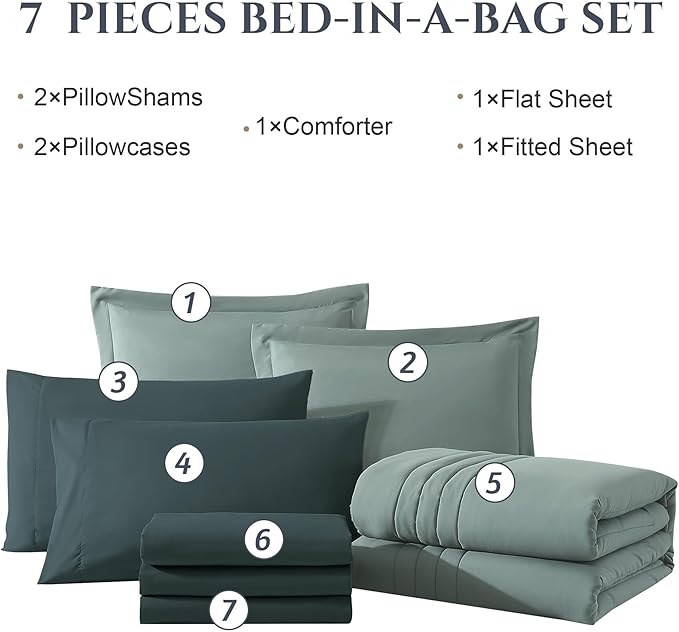 Comforter Set - California King - 7 Piece