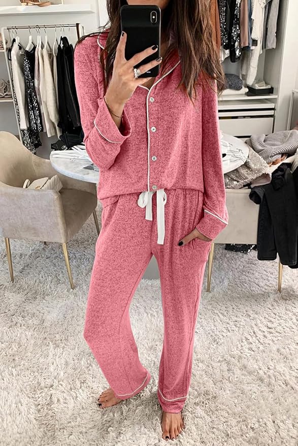 Women's Pajama Set - Long Sleeve - 2 Piece