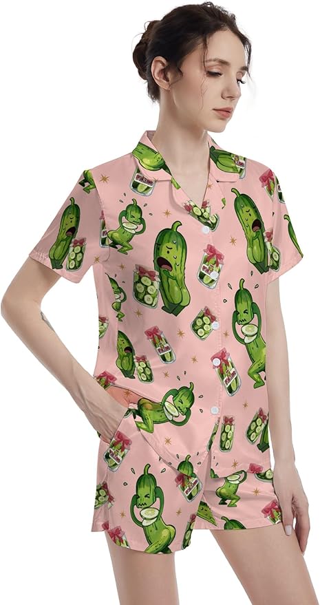 Women's Pajama Set - Short Sleeve - 2 Piece