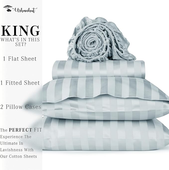 Bed Sheet Set - King - 16 in Deep Pocket - 4 Piece