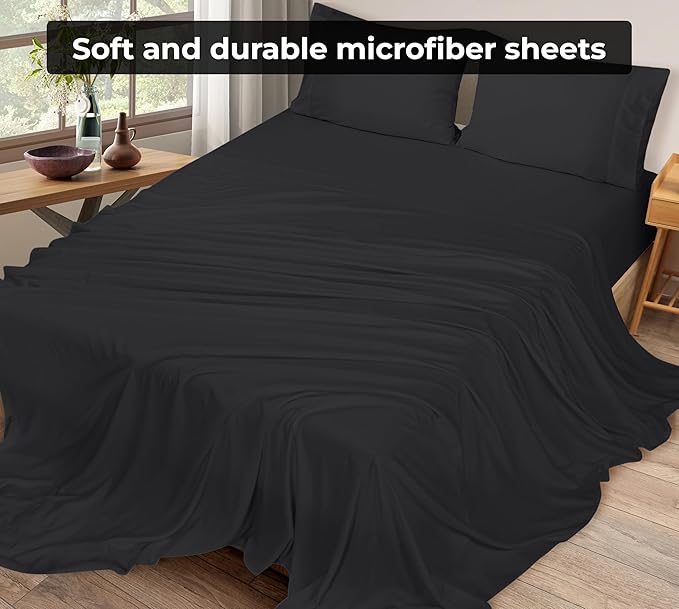 Microfiber Flat Sheet - California King - 2 Pack