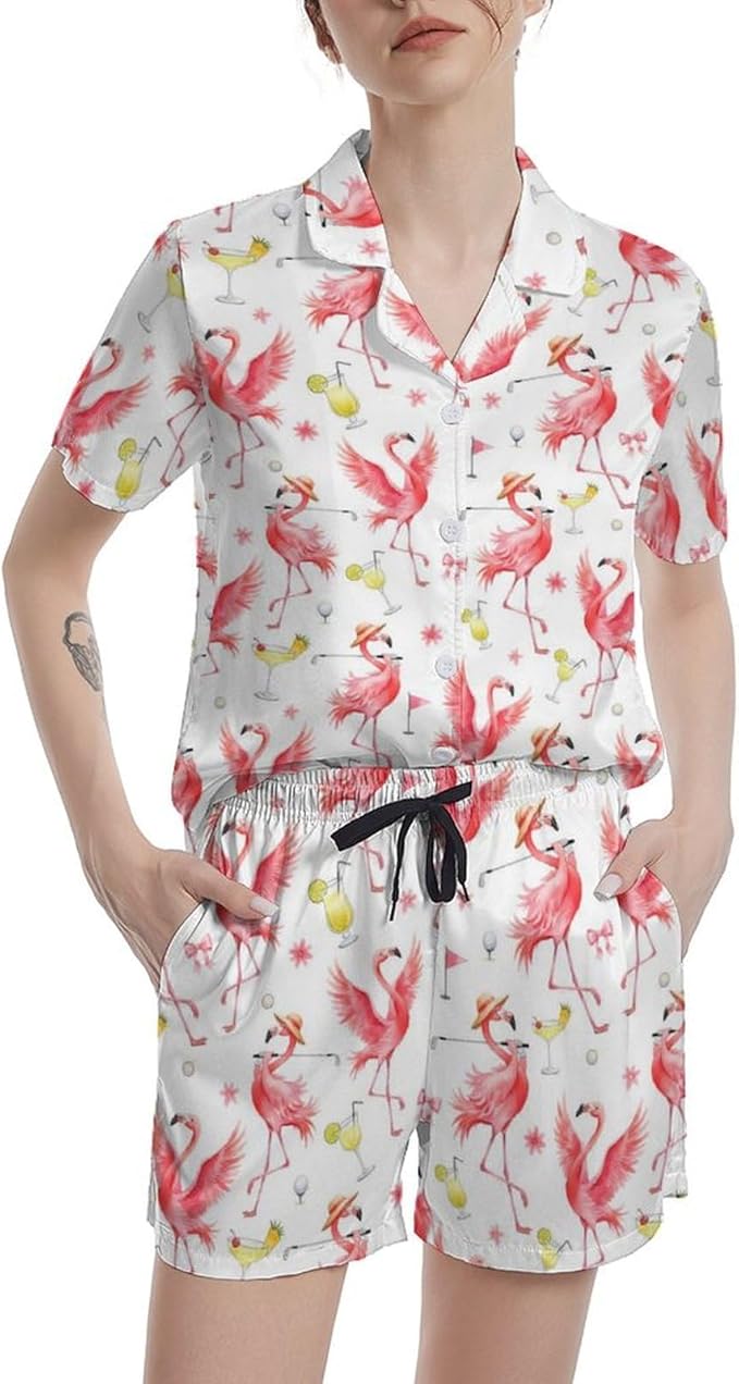 Women's Pajama Set - Short Sleeve - 2 Piece