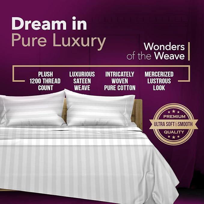 Linen Cooling Bed Sheet Set - King - 17 in Deep Pocket - 4 Piece