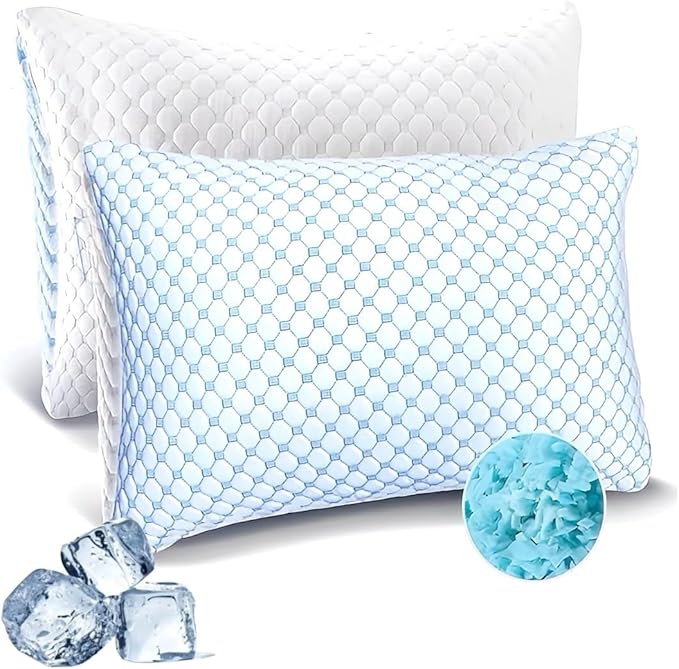 Bamboo Cooling Bed Pillow - Queen - 2 Pack