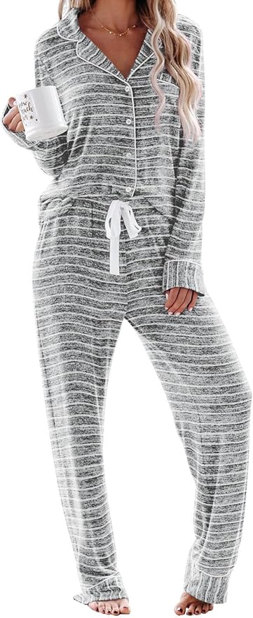 Women's Pajama Set - Long Sleeve - 2 Piece