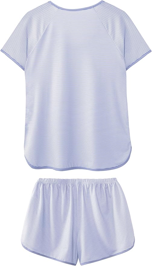 Women's Shorts Pajama Set - Short Sleeve - 2 Piece