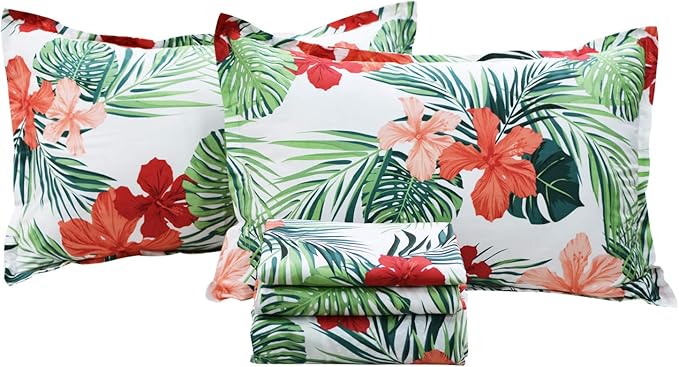 100% Cotton Hypoallergenic Bed Sheet Set - Full - 4 Piece