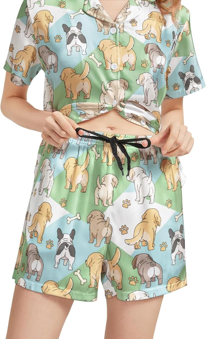 Women's Pajama Set - Short Sleeve - 2 Piece