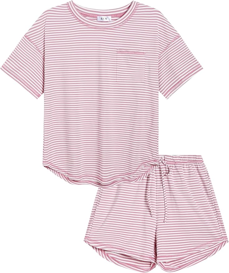 Women's 100% Cotton Shorts Pajama Set - Short Sleeve - 2 Piece