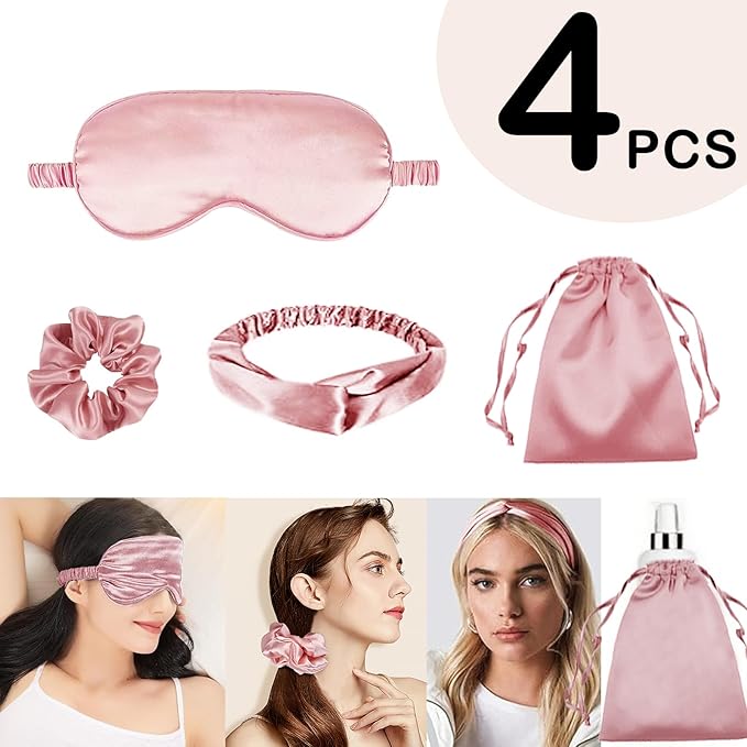 Satin Sleep Mask - 4 Piece