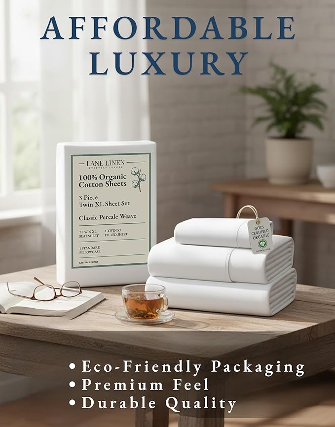 Linen Bed Sheet Set - Twin XL - 3 Piece