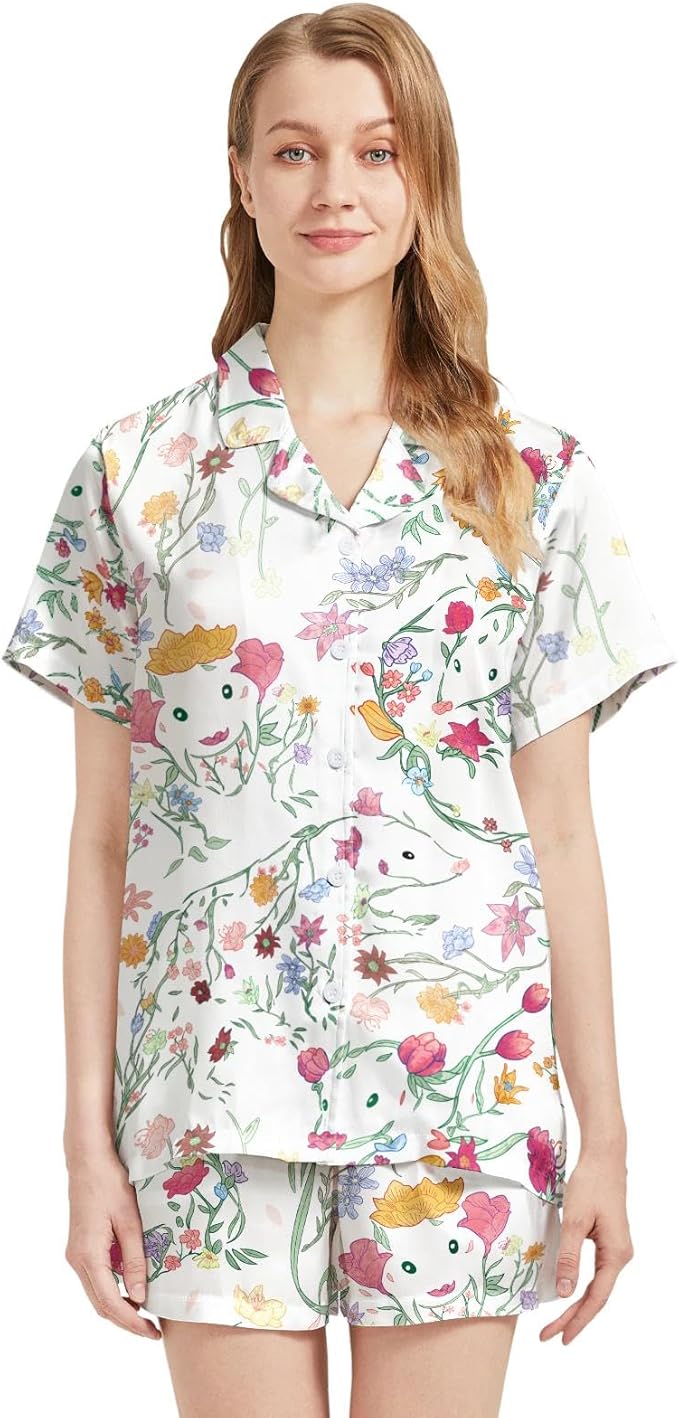 Women's Pajama Set - Short Sleeve - 2 Piece