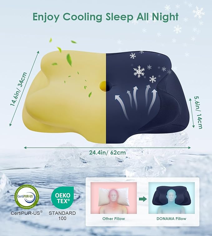 Memory Foam Cooling Bed Pillow