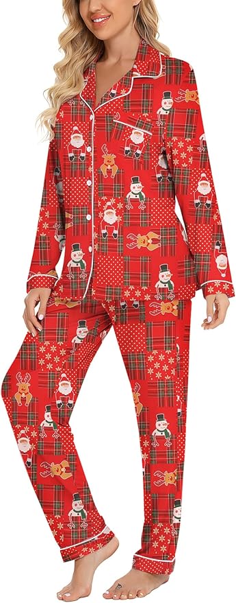 Women's Pants Pajama Set - Long Sleeve - 2 Piece