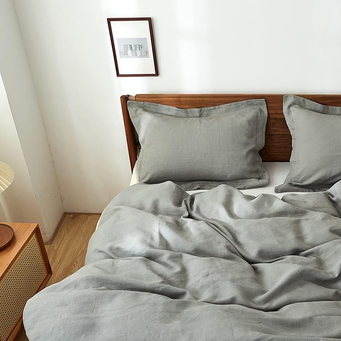 Linen Duvet Cover Set - King - 3 Piece