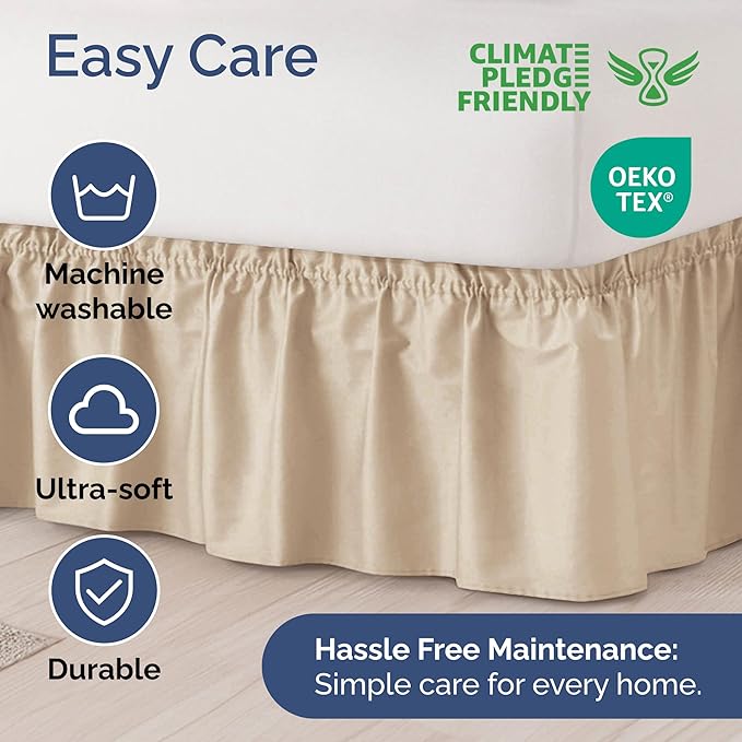 Bed Skirt - Queen - 12 in Drop